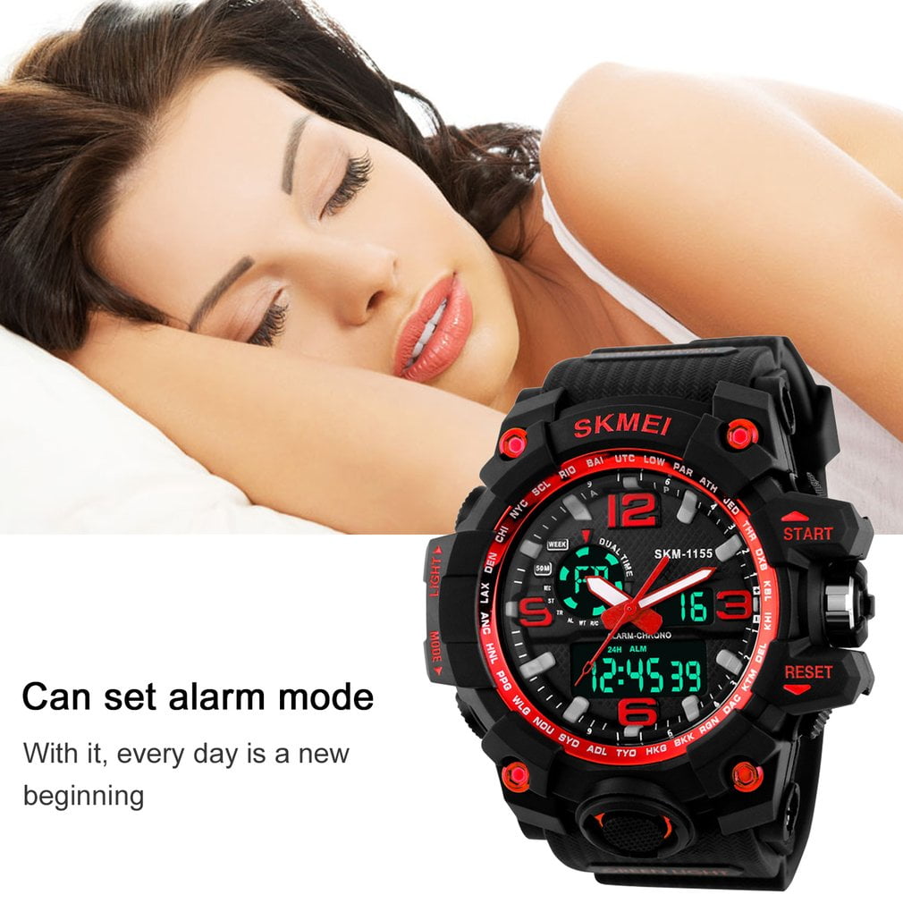 how to set alarm in skmei 1155 watch