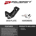 thumbnail image 2 of Polisport Motocross Motorcycles (MX) Fortress Skid Plate for Husqvarna FE/FC 250/350/450/501 (2016-23) & KTM EXC-F/SX-F 250/350/450/500 (2016-23) Dirt Bikes - OEM Quality, Flexible & Perfect Fit - Bl, 2 of 9