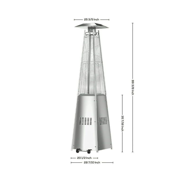 WestinTrends 46,000 BTU Pyramid Propane Patio Heater for Outdoor - Main Image