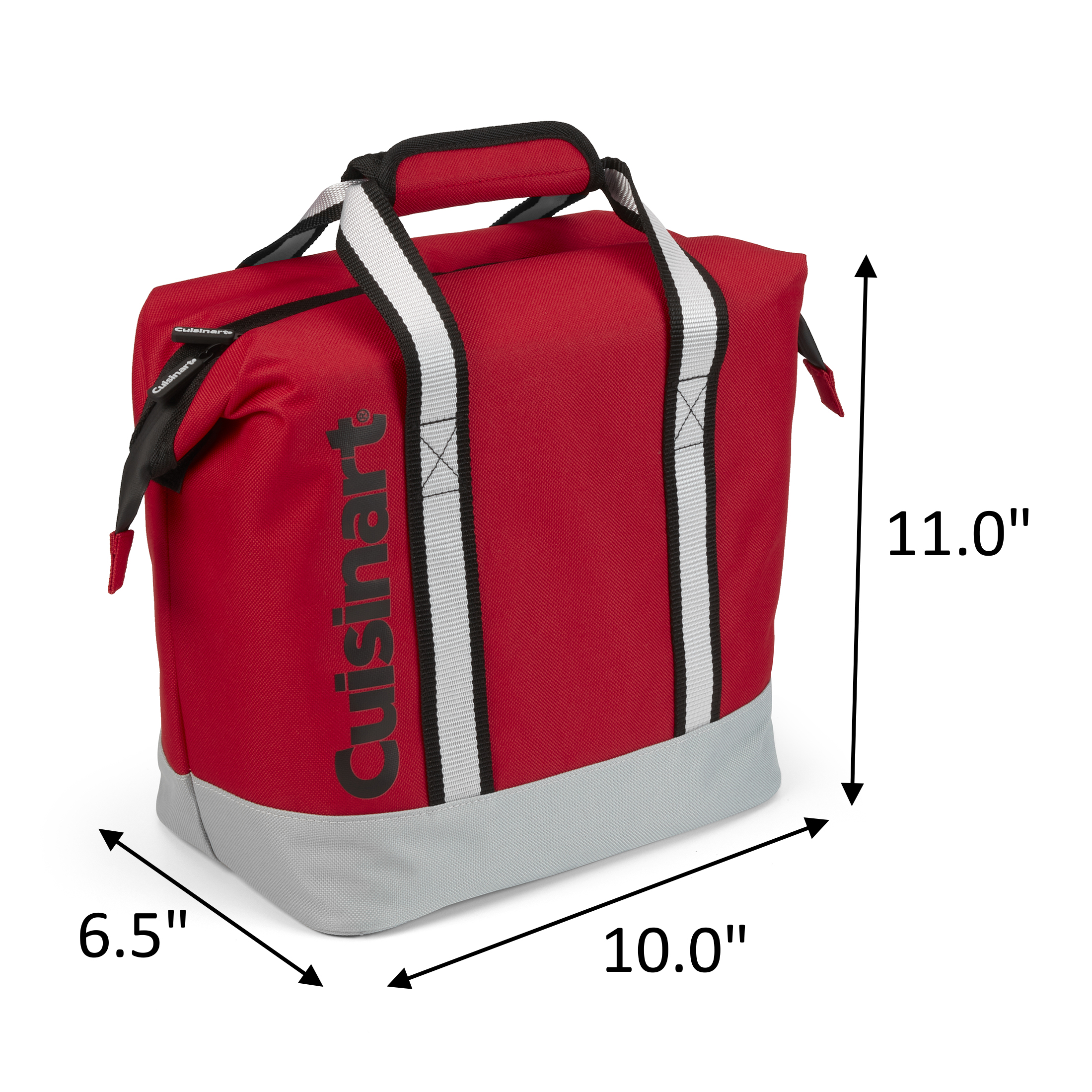 Cuisinart Standard Lunch Tote Cooler, Red, Holds up to 12-12oz cans