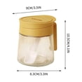 thumbnail image 3 of Empty Glass Seasoning Container, Glass Salt and Pepper Shaker Jars Bottles with Spoon, Large Capacity Spice Jars for Kitchen Cooking, 3 of 6