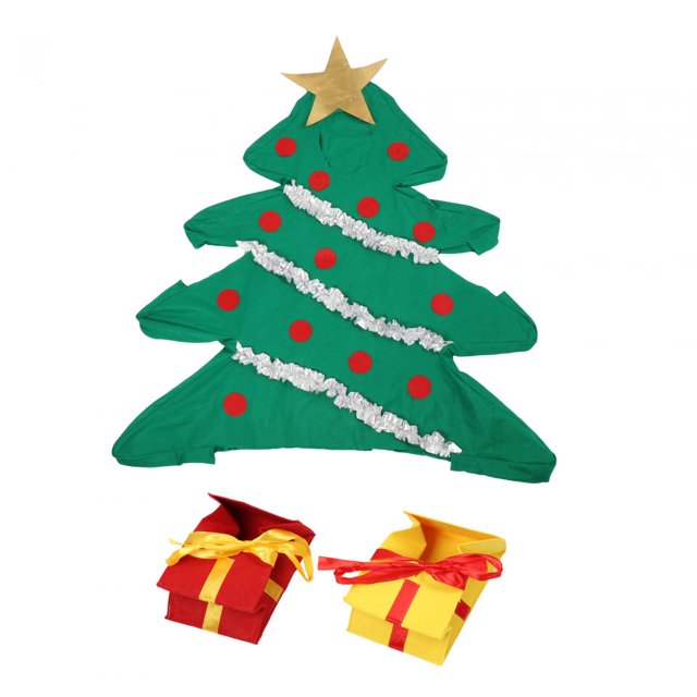 Disfraz de de Navidad, ropa de fiesta de Navidad, celebración navideña divertida, trajes para niños, disfraz de escenario para año Nuevo,