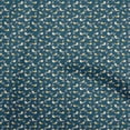 thumbnail image 1 of oneOone Cotton Cambric Teal Blue Fabric Bird Fabric For Sewing Printed Craft Fabric By The Yard 42 Inch Wide, 1 of 5