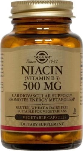 Solgar Niacin Vitamin B3 500 Mg Vegetable Capsules, 250 Ct - Walmart ...