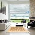thumbnail image 7 of Ahgly Company Machine Washable Indoor Round Abstract Brown Gold Area Rugs, 7' Round, 7 of 7