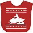 thumbnail image 3 of Inktastic Snowmobile Gift Silhouette Boys or Girls Baby Bib, 3 of 4