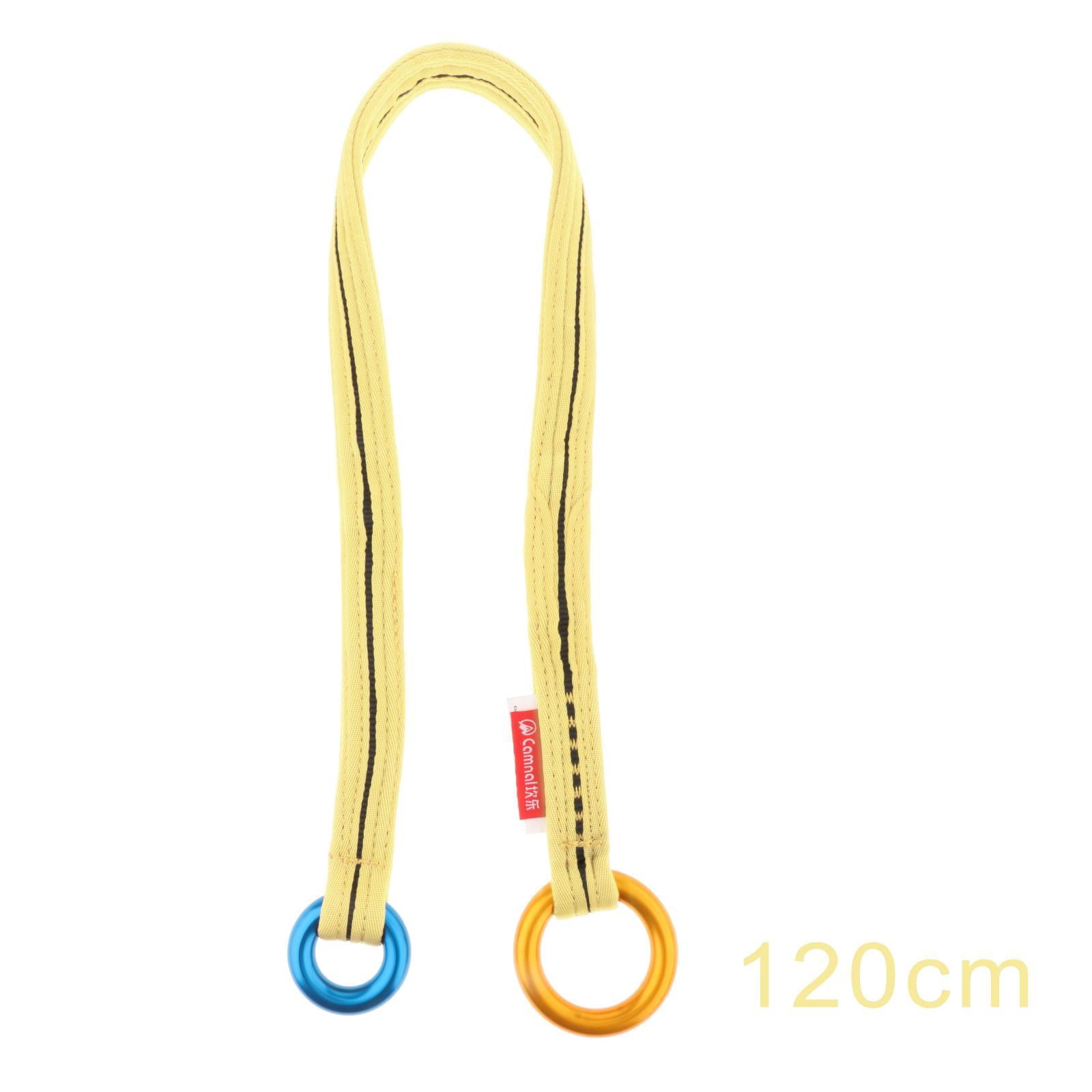 Nishiyuenyi Tree Arborist Friction Saver, Retrievable Anchor, Durable Climbing Rope And Camp Cambium Saver for Rock Climbing Hiking Camping Outdoor Exploring , Yellow 120cm