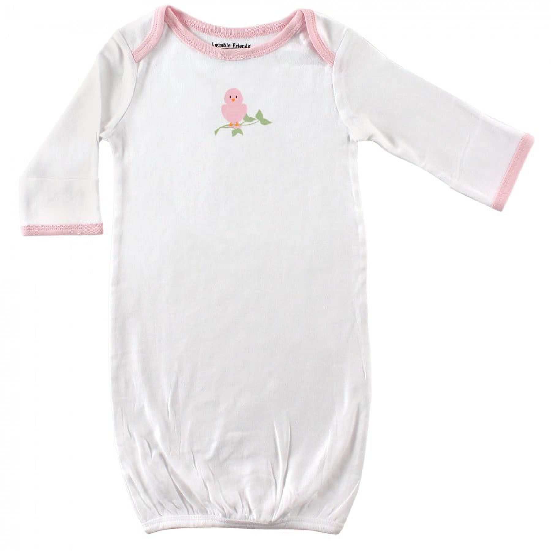 Luvable Friends Baby Girl Cotton Gowns, Bird, 0-6 Months - Walmart.com