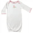 thumbnail image 3 of Luvable Friends Baby Girl Cotton Gowns, Bird, 0-6 Months, 3 of 4