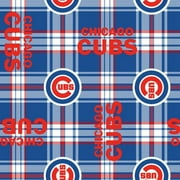MLB Chicago Cubs 58" 100% Polyester Fleece Sports Logo Fabric By the Yard, Blue