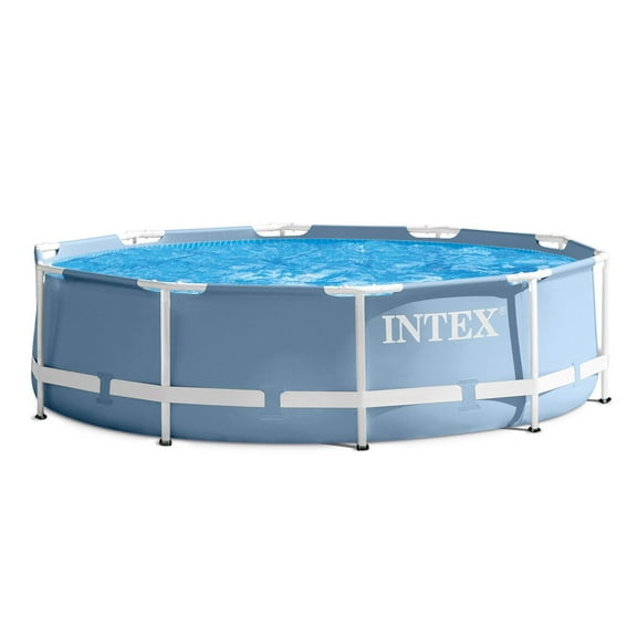 Intex 12ft x 30in Prism Frame Above Ground Swimming Pool w/ 530 GPH Filter Pump