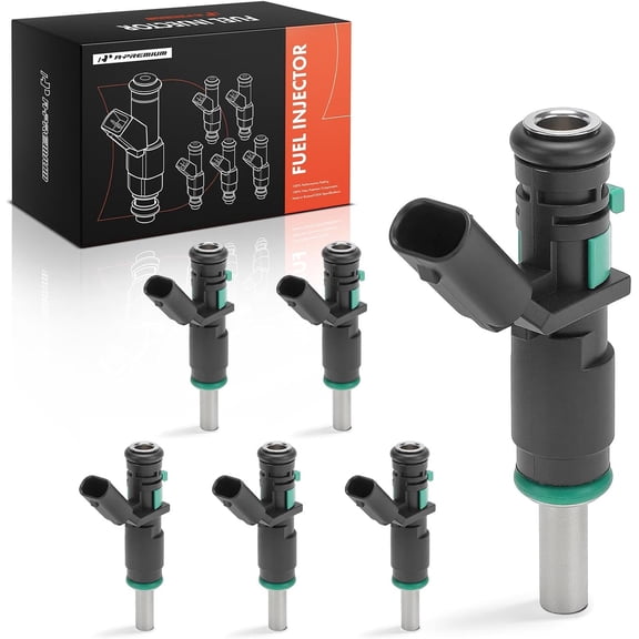 A-Premium Set of 6 Fuel Injectors Compatible with Mercedes-Benz C280 2006-2007, C300 2008-2012, C350 2008-2011, E350 2007-2011, GLK350 2010-2012, ML350 ML450 2010-2011, R350, S400, SLK350, CLK350
