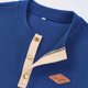 thumbnail image 4 of pstuiky mangas largas para hombre, Sudadera con capucha de pana con cuello redondo, manga larga y botones en color block para hombre camisetas de hombre l, 4 of 6