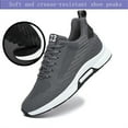 thumbnail image 4 of Men's Height Increasing Sneakers Invisible Inner Height Increasing Shoes 1.35 inch Running Shoes Lightweight Breathable Mesh Hidden Heel Sneakers Lace Up Casual Shoes, 4 of 7