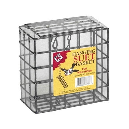 Suet Cake Bird Feeder - C&S Products Back To Back Double Cake Suet Bird Feeder (Set of 3)