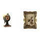 thumbnail image 1 of Figura de escritorio,Reloj de mesa con figura de globo terráqueo,decoración para oficina y hogar,Marco de fotos,Marco de fotos ornamentado,marco barroco antiguo,Marco de fotos de mesa para, 1 of 8