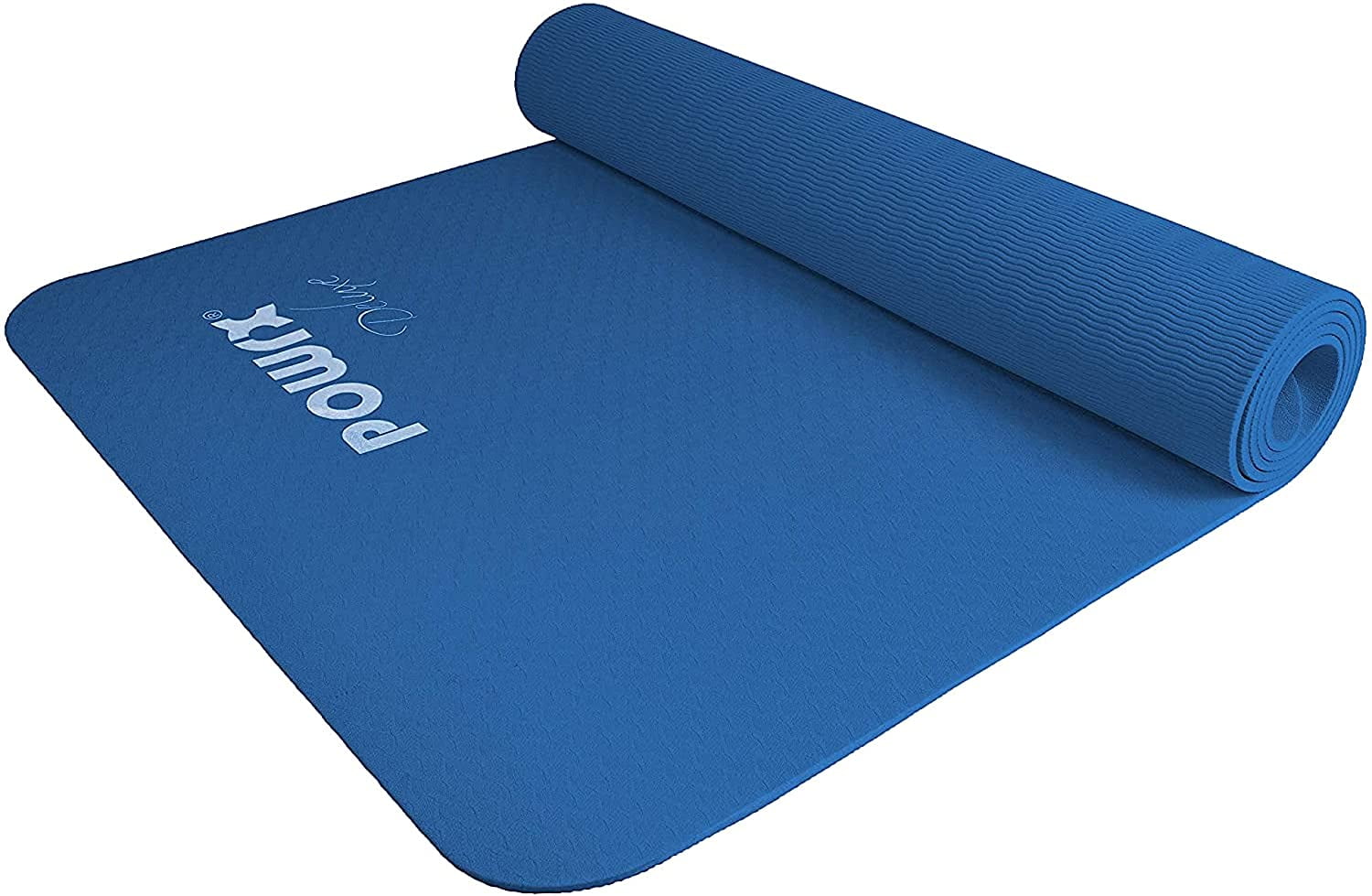 POWRX Yoga Mat TPE with Bag Excersize mat for workout Nonslip