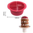 thumbnail image 5 of Shoreew 4/6/8-Inch Round Cake Mold Silicone Easy Release Non-stick Reusable Mousse Mooncake Maker Mould Kitchen Baking Tools, 5 of 7