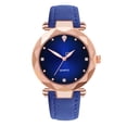 thumbnail image 1 of Sfonq Summer Clearance Womens Watches ,Mothers Day Gift for Grilfriend Luxury Watches Quartz Watch Stainless Steel Dial Casual Bracele Watch ,blue Buy 2 Save 10%, 1 of 6