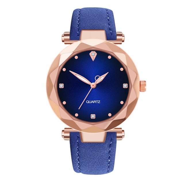Sfonq Summer Clearance Womens Watches ,Mothers Day Gift for Grilfriend Luxury Watches Quartz Watch Stainless Steel Dial Casual Bracele Watch ,blue Buy 2 Save 10%