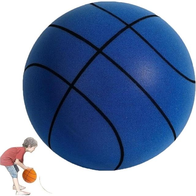 LAICAIW Ballon de Basketball Silencieux à Rebond, 2023 Plus Récent Ballon de Basketball Silencieux d'Intérieur, Silencieux à Haute Résilience Sûr Doux Léger, Ballon de Basketball Silencieux Idéal pour l'Entraînement Intérieur des Enfants