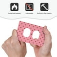 thumbnail image 4 of DouZhe 1-Gang Duplex Outlet Cover, Polka Dots Pink Brown Spots Decorative Wall Plates, 4 of 7