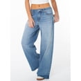 thumbnail image 3 of Celebrity Pink Women's and Women's Plus Slouchy Wide Leg Jean with Back Buckle, Sizes 1-24, 3 of 13