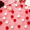thumbnail image 4 of Wool Felt Ball Garland Colourful Felt Ball Pom Pom Garlands 9.84 Feet Long 70 Balls Felt Ball Garlands Hanging Garland Banner for Wall Party Home Deco, 4 of 4
