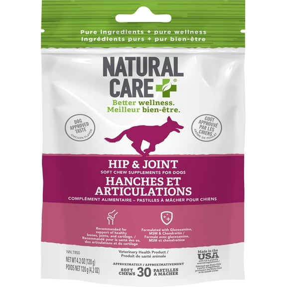 Natural Care Hip & Joint Chicken Daily Chews Dog Supplement