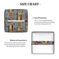 thumbnail image 5 of Kdxio Funny Construction Print Tissue Box Cover,Square Decorative PU Leather Facial Paper Case Organizer Holder Dispenser for Bathroom,Night Stands,Desk,Car 5.2''X5.2''X5.2'', 5 of 8
