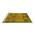 thumbnail image 2 of Ahgly Company Machine Washable Indoor Rectangle Abstract Yellow Modern Area Rugs, 2' x 3', 2 of 4