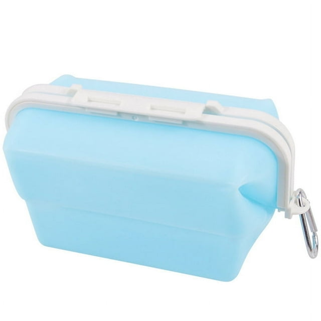 Sac de Rangement Alimentaire en Silicone de Qualité Alimentaire Réutilisable Pliable pour Déjeuner Bento Congélateur Micro-Ondes Lave-Vaisselle Blanc - Blanc