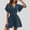 Navy, variant on Stylish Women's Summer Jumpsuit Casual Wide Leg Romper with Flutter Sleeves for Daily Outings and Parties Comfortable Fashion Choice