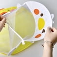 thumbnail image 4 of Toy Storage Bag See-through Mesh Cartoon Animal Print Large Capacity Great Suction Quick Drying Baby Bath Toy Organizer Shower Caddy Hanging Holder-White, 4 of 8