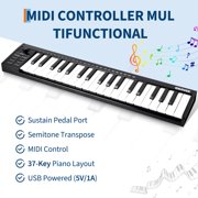 Senfot 37-Key USB MIDI Keyboard Controller DAW Integration Transpose Velocity