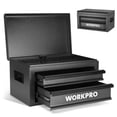 thumbnail image 1 of Caja de herramientas WORKPRO de metal de 15 cm con 2 cajones y 1 espacio de almacenamiento en la parte superior, 1 of 7