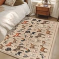 thumbnail image 4 of Kitchen Mats for Floor 3x5 Ft, Farmhouse Non Slip Area Rugs for Kitchen Bedroom Entryway, Vintage Country Farm Animals Brown Washable Carpet Runner Rug Floor Mats for Bedroom Home Decor, 4 of 8