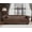 Brown, variant on 84" Chesterfield Sofa, Modern PU Leather Upholstered 3-Seater Sofa with Rolled Arms and Nailhead Decoration Oversized Accent Sofa Couch with Padded Cushions and Solid Wood Legs for Living Room, Brown