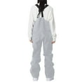 thumbnail image 4 of jtjvou Snow Bibs Women Mountain Insulated Waterproof Ski Pants Winter Warm Snowsuit Outdoor Snowboard Overall Gray XL, 4 of 4