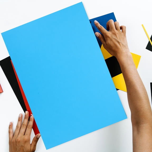 Supvox Thick Blue Colored Cardstock Paper for Acrylic Watercolor Sketch Art