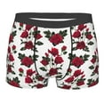 thumbnail image 4 of Goofa Rose Flowers Printed Men's Boxer Briefs Underwear, Moisture-Wicking Underwear, Trunk,Soft and Breathable Cotton Underwear-X-Large, 4 of 9