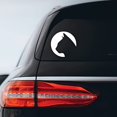 thumbnail image 2 of Cat Circle Silhouette Sticker Decal Notebook Car Laptop 5" x 5" (White), 2 of 4