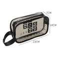 thumbnail image 2 of Juego de bolsas de cosméticos transparentes para hombres y mujeres, bolsa de cosméticos de viaje impermeable translúcida con asa, bolsa de cosméticos resistente a prueba MFZFUKR CPB-DE-WX445-1, 2 of 5