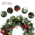 thumbnail image 7 of Aihimol Halloween Wreath for Front Door, Simulation Christmas Wreath Merry Christmas Front Door Decoration Wall Artificial Wreath Party Decoration Storage Compartments System, 7 of 7