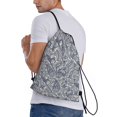 thumbnail image 3 of Drawstring Backpack - Paisley Pattern No.9018 Splash Proof Small Drawstring Gym Bag for Women Men, Cinch Sports String Bag Backpack for Travel Swimming Beach, 3 of 8