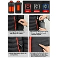 thumbnail image 2 of LilyLLL Womens Electric USB Heated Vest Jacket Winter Lightweight Padded Body Warmer Waistcoat, 2 of 3