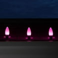 thumbnail image 4 of OptiCore C9 Opaque Ceramic Style Pink LED Christmas Lights Replacement Bulbs, Pack of 25, Shatterproof 0.84W, E17 Base, 4 of 7