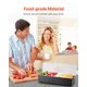 thumbnail image 3 of Servidor de condimentos refrigerado VEVOR de 4 compartimentos enfriado con hielo con tapa, 3 of 9