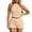 Light Yellow, variant on Women's 2 Piece Outfits Sleeveless Halter Crop Top Drawstring Bodycon Shorts Set Y2k Solid Color Hollow Stretchy Slim Fitted Summer Matching Sets for Night out Club Party Wear Light Blue S