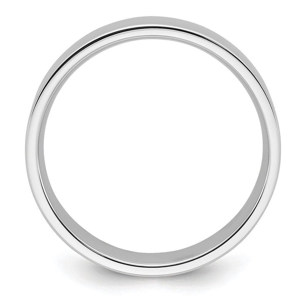 Primal Gold 10 Karat White Gold 10mm Standard Flat Comfort Fit Band Size 13.5